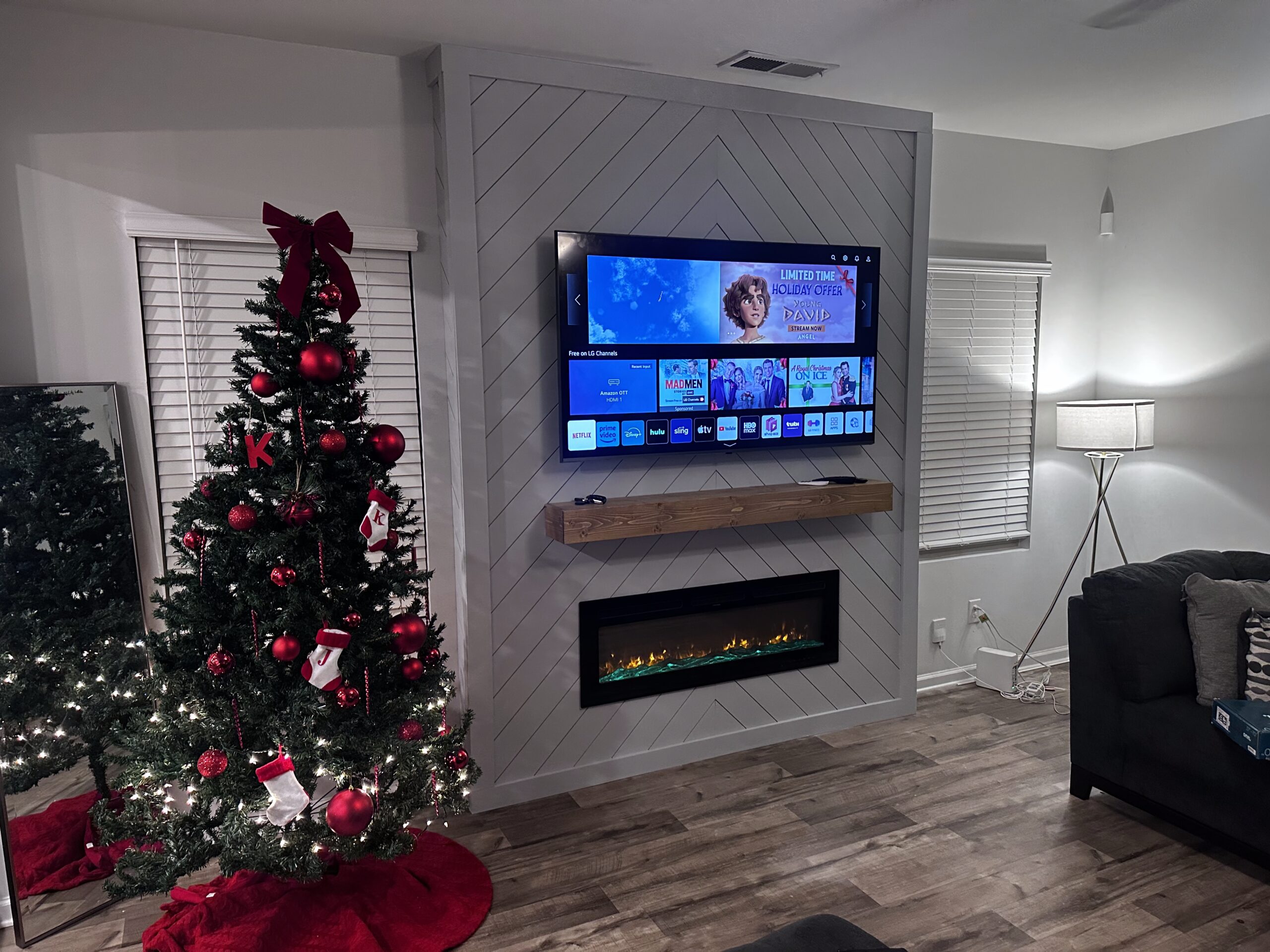 Custom accent wall installation