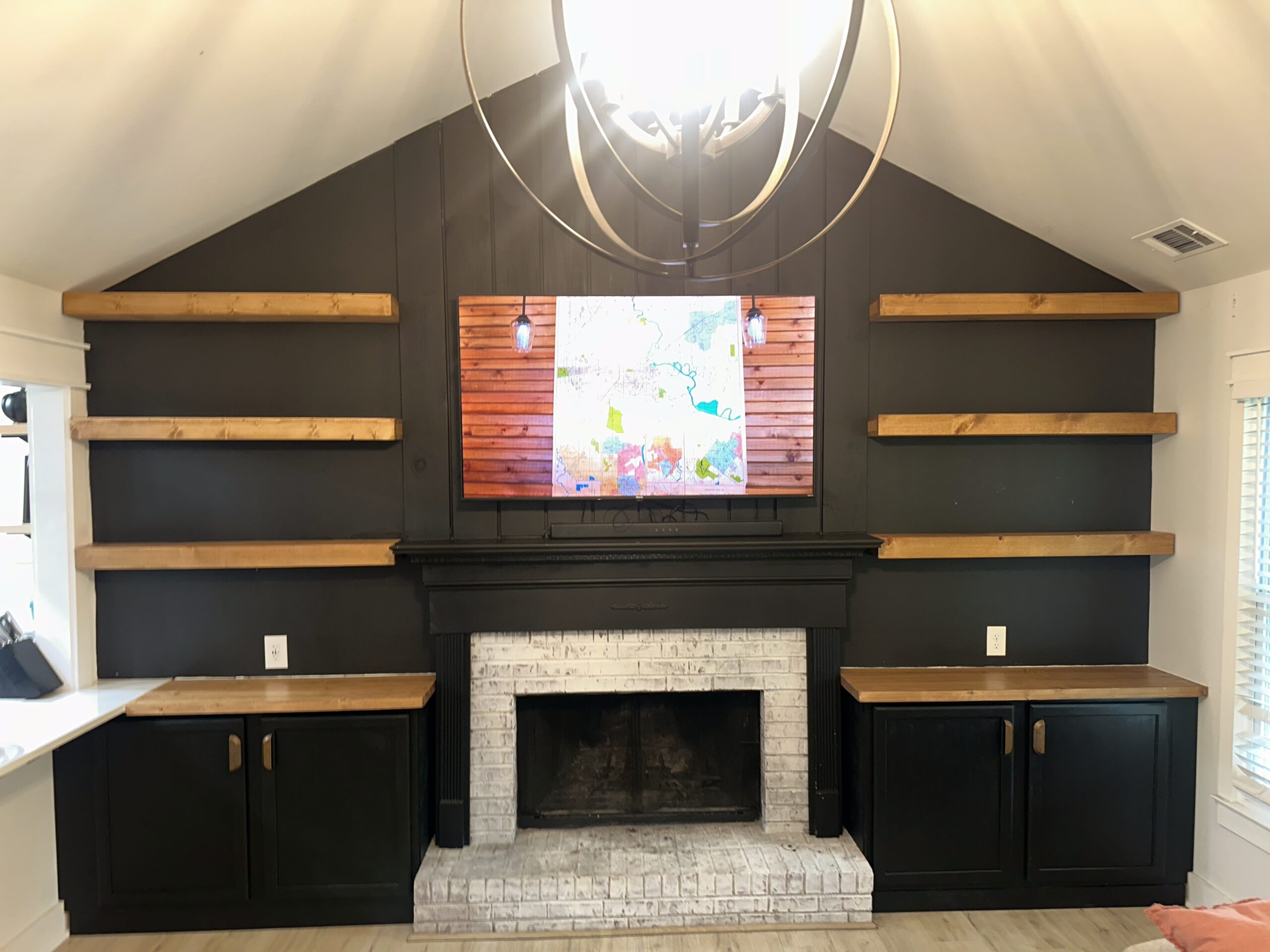 Custom fireplace remodeling