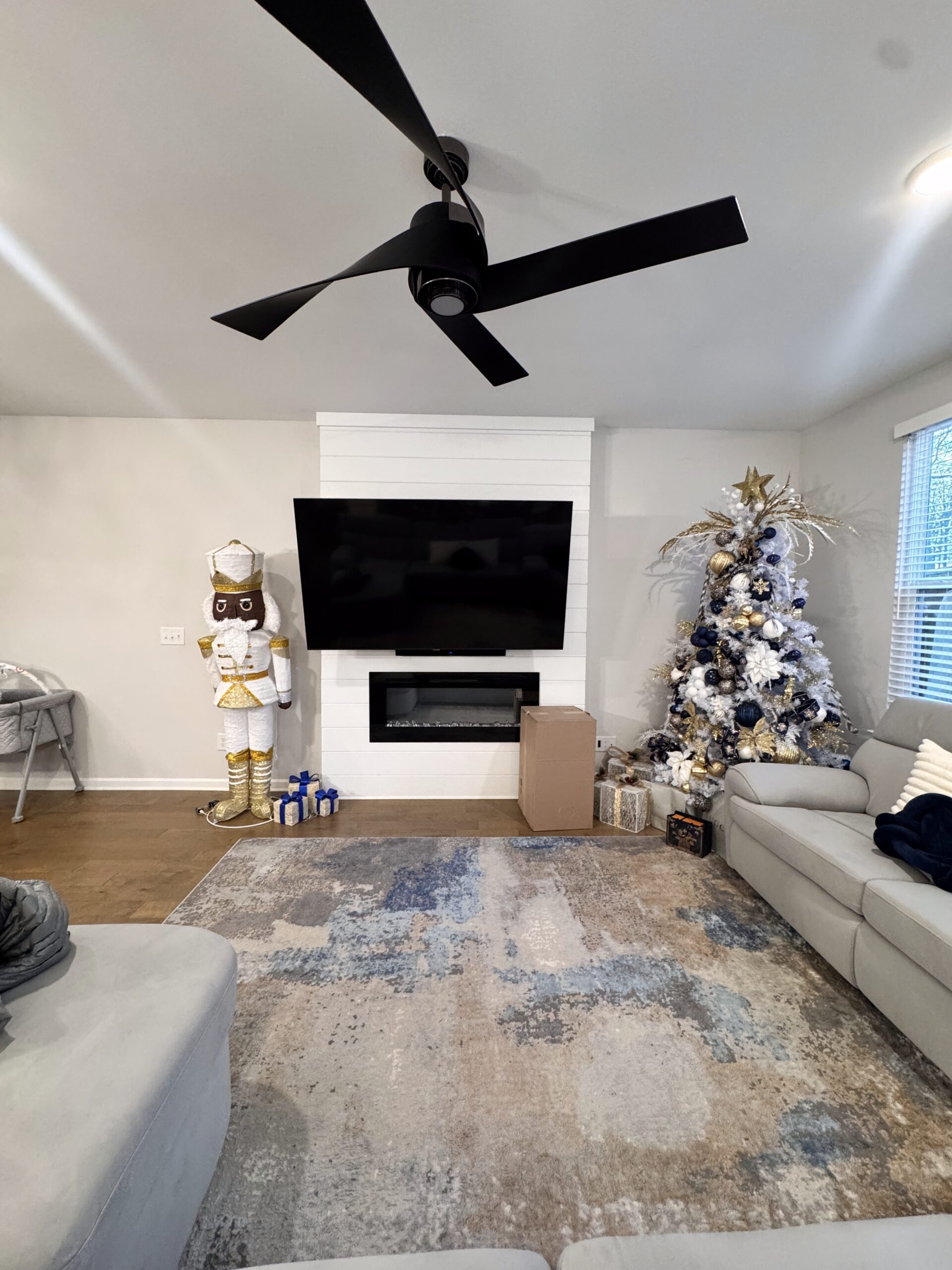 Custom ceiling fan installation